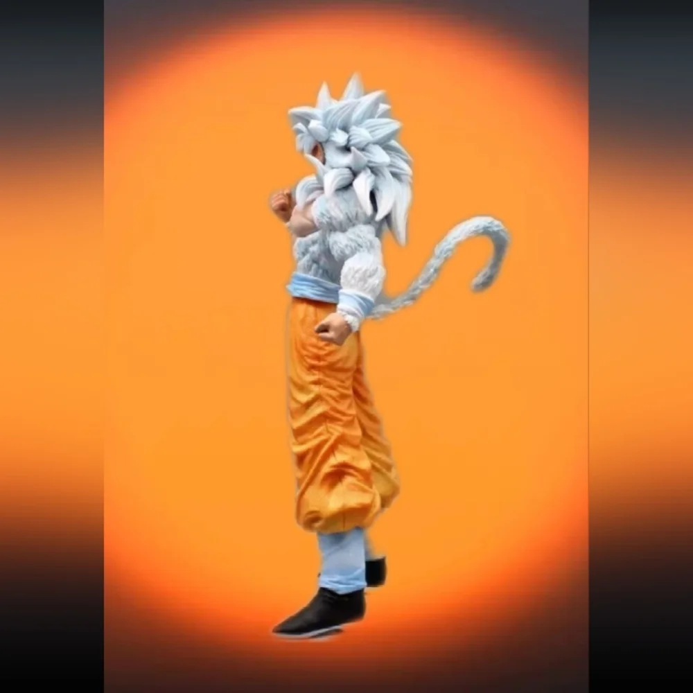 30cm Dragonball Z Goku Son White Hair Saiyan Anime Otaku Large GT Figure Toy